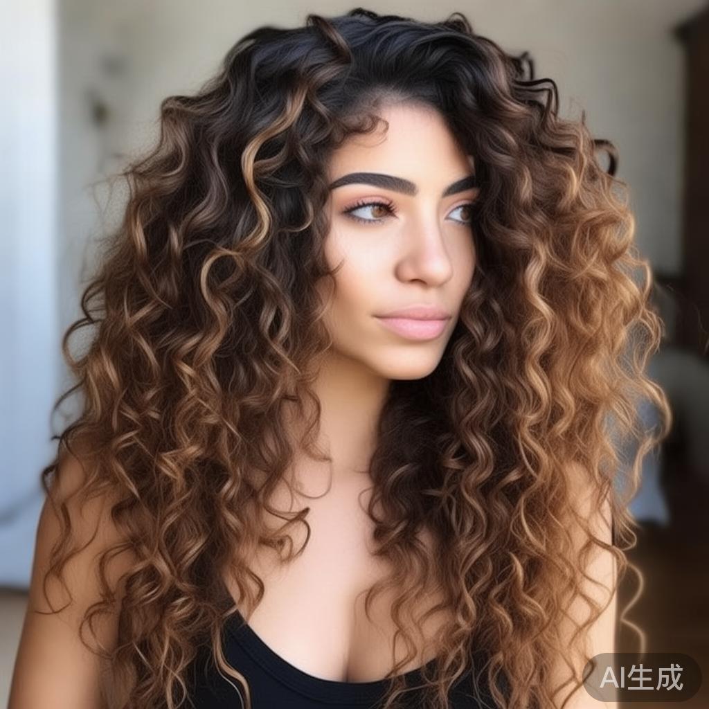 4.&nbsp;自然卷发强化造型
如果你天生卷发，建议保持